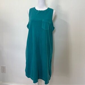 Old Navy Sleeveless T-Shirt Dress In Turquoise